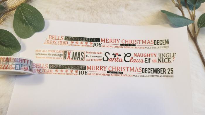 Washi Tape Weihnachten